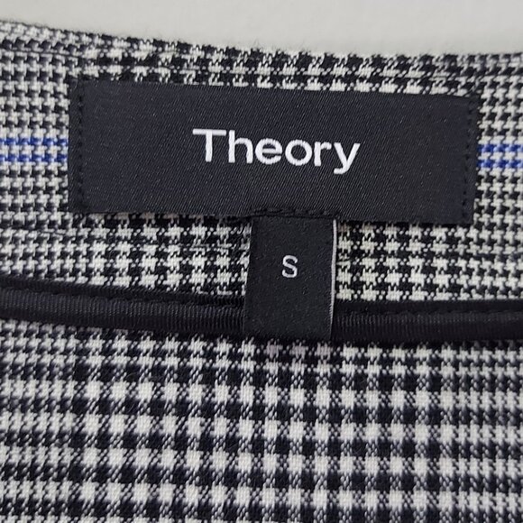 Theory Gray Plaid Button-Down Dress - Picture 10 of 12